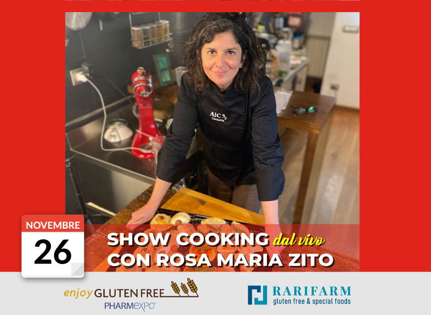 show cooking senza glutine a napoli il 26 novembre